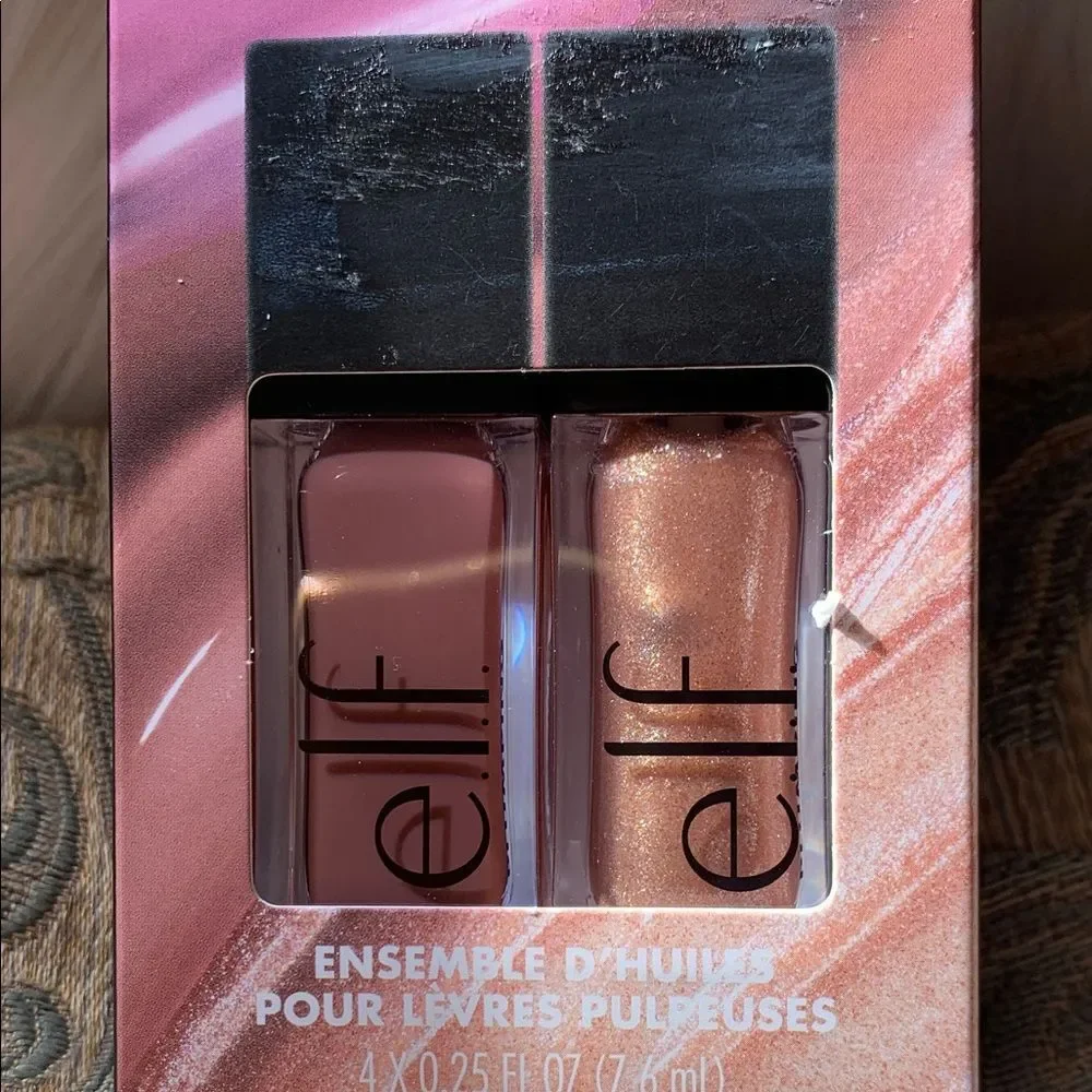 e.l.f. Glow Reviver Plumping Lip Oil Kit Holiday Edition NEW